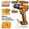 INGCO 20v Ps+ C/l Drill B/less 55nm Imp + Acc