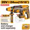 20v Ps+c/l B/l Rotary Drill+acc No B/c