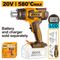 20v Ps+c/l Heat Gun 580 Degree +acc 4pcs No B/c