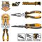 INGCO Plier L/nose 200mm Hl Cr-v