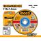 INGCO Disc Cut Metal Abrasive 115 Set 100pc