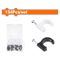 WADFOW Cable Clip Set Acc 5-10mm 134pcs
