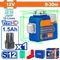 WADFOW Laser 3d Green Level Line 0-30m 12v+bat