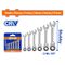 WADFOW Spanner Ratchet Stubby Set Cr-mo 90t 8-17mm 6pcs