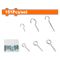WADFOW Screw & Hook Set 151pcs