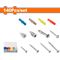 WADFOW Screw & Wall Plug Acc Set 5-8mm 140pcs