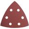 TORK CRAFT Sanding Triangle Sheet 60grit 94x94x94mm 5/pack W/holes Hook & Loop