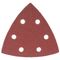 TORK CRAFT Sanding Triangle Sheet 80grit 94x94x94mm 5/pack W/holes Hook & Loop