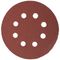 TORK CRAFT Sanding Disc 125mm 80 Grit With Holes 10/pk Hook And Loop