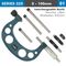 ACCUD Outside Micrometer 100mm 0.004mm Acc. 0.01mm Grad. With Interch. Anvil