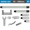 ACCUD Tubular Inside Micrometer 50-500mm 0.01mm Grad. Extension Rods: 13, 25