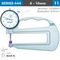 ACCUD Thickness Gauge 10mm 0.02mm Acc. Large Depth Ceramic Anvil 0.01mm Grad