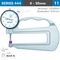 ACCUD Thickness Gauge 20mm 0.03mm Acc. Large Depth Ceramic Anvil 0.01mm Grad