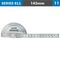 ACCUD Protractor 90mm X 145mm 0-180deg. Range 0.3deg Accuracy