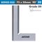 ACCUD Beveled Edge Square 90 Deg. Grade 00 75x50mm