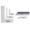 ACCUD 5pc Square Set - 3pc Square 1pc Scriber 1pc Straight Edge 100mm