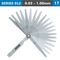 ACCUD Feeler Gauge 100mm 0.02 - 1.00mm 17 Leaves Din2275