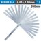 ACCUD Long Feeler Gauge 200mm 0.05-1.00 13 Leaves Din2275