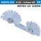 ACCUD Pitch Gauge 0.25-6mm 24 Leaves Metric 60deg. Screw 0.07mm Acc.