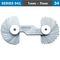 ACCUD Radius Gauge 1-7mm 17x2 Leaves 0.03mm Acc. Concave & Convex Surface