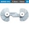 ACCUD Radius Gauge 7.5mm-15mm 16 X 2 Leaves 0.03mm Acc. Concave & Convex Sur