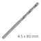 ALPEN Pro Hss 4.5mm Drill Din 338 Rn 135 Split Point Plastic Wallet (