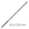 ALPEN Wood Auger Drill Bit 8 X 235mm