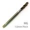 ALPEN Machine Tap Cobalt 6mm Spiral Fluted In Pouch 1.0mm Pitch