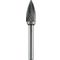 ALPEN Tc Rotary Burr 6mm Arc Pointed Nose For Hard Metals