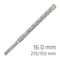 ALPEN Force X 16.0 X 210/150 Sds-plus Rebar Drill Bit X4 Cutting Edges