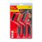 TORK CRAFT Soft Grip Wide Brush Set Brass Stainless Nylon In Blister Tcw