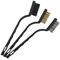 TORK CRAFT Mini Brush Set 3pc Brass Stainless Nylon In Blister