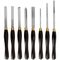 TORK CRAFT Chisel Set Wood Turning Hss 8 Piece Wooden Case