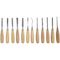 TORK CRAFT Chisel Set Wood Carving 12piece In Leather Pouch