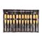 TORK CRAFT Chisel Set Wood Carving 12piece In Leather Pouch