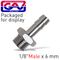 GAV Hose Adaptor 1/8'm X 6mm 1cd