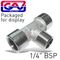 GAV T Connector 1/4'fmf Packaged