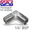 GAV Elbow 1/4'mm Packaged