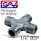 GAV 4-way Connector 1/4' Mmmm Packaged