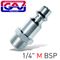GAV Quick Coupler/inserts 1/4'm Usa