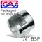 GAV Metal Ring 1/4' For Bayonet Couplings Packaged