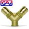 GAV Brass Quick Coupler Two Way 3-8f