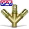 GAV Brass Quick Coupler Three Way3-8f