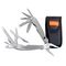 TORK CRAFT Multitool Silver Mini With Led Light With Nylon Pouch In Blister