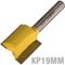 Straight Bit 19mm X 20mm Cut 2 Flute Metric 1/4' Shank