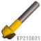 Ogee Plunge Cutting 1/2' X 3/8' (1/8' Diameter) 1/4' Shank