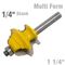 Classical Multi Form Bit 1 1/4' X 1' 1/4 Shank