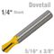 Dovetail Bit 5/16' X 3/8' 1/4' Shank