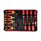 TORK CRAFT 14pc S/driver (ph/sl) & Hand Tools Set Electricians Insulated Vde
