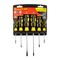 TORK CRAFT 6pc Screwdriver Set With Wall Mountable Rack Ph Sl